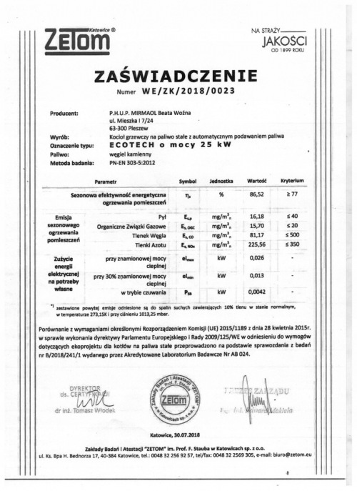 Certyfikat-Ecotech-25kW